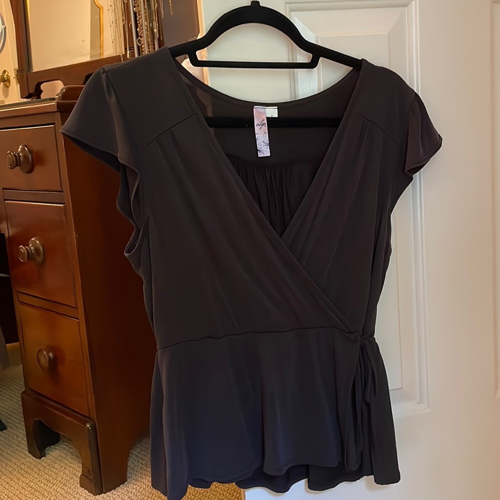 Black wrap top